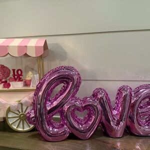 Pink Love Balloon Decoration